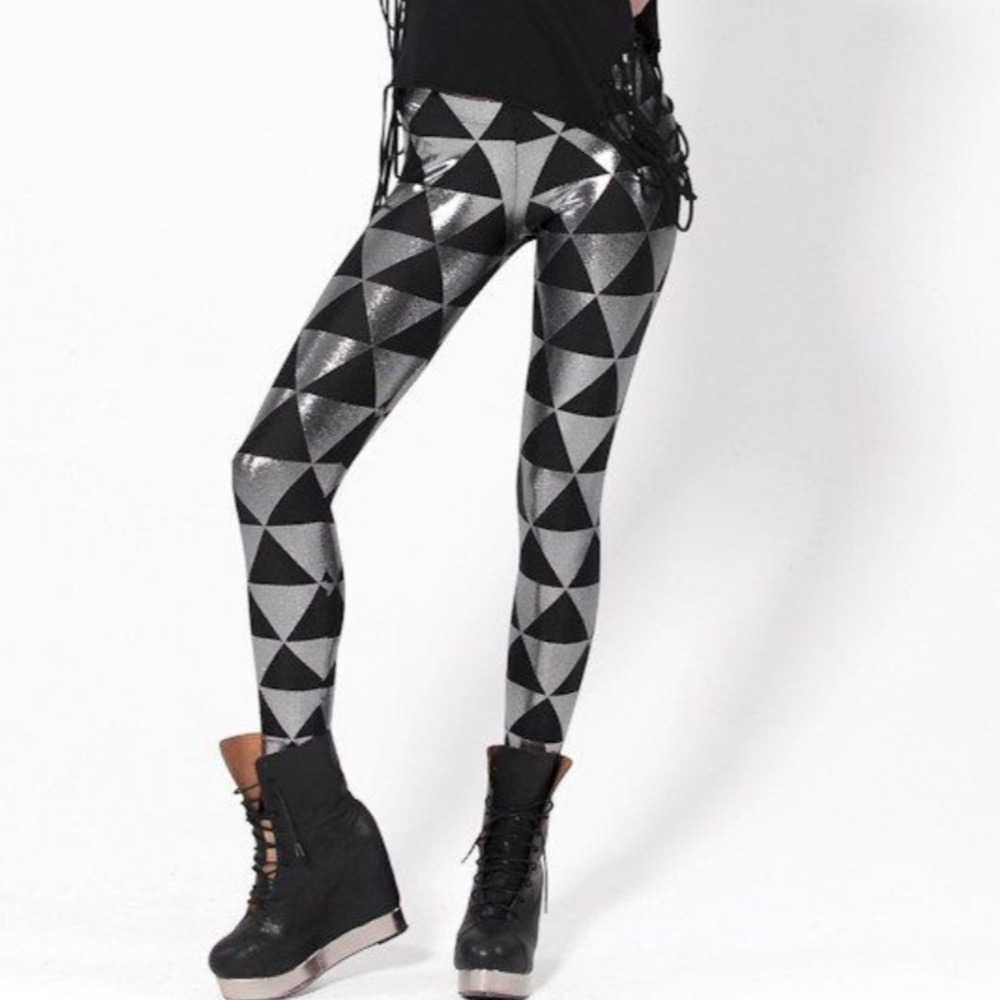 BM Triangle Silver Leggings